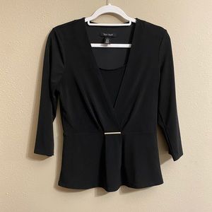 White House Black Market Blouse Black